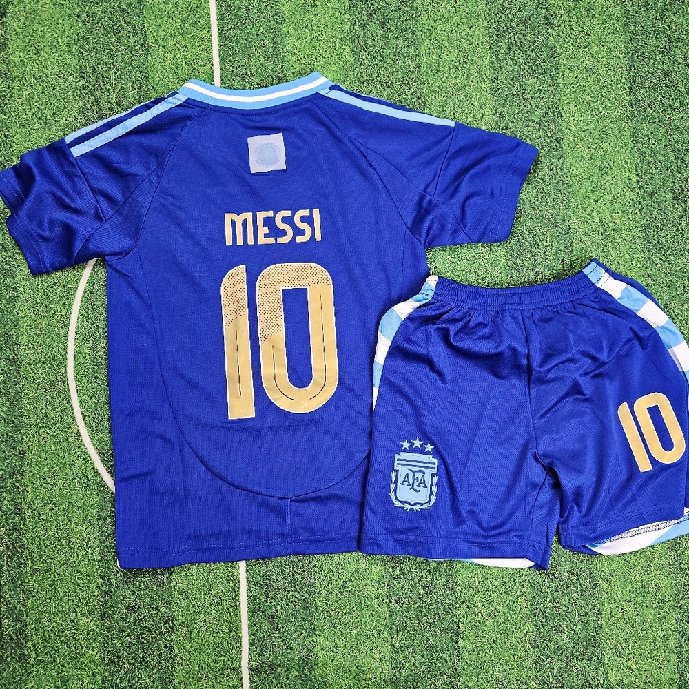 Argentina Kids Soccer Jersey Kit Youth/Argentina  jersey/ Jersey and Sho…